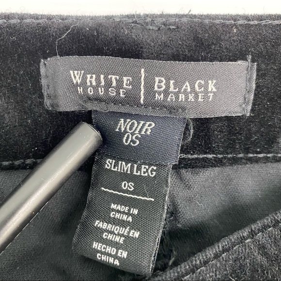 White House Black Market Black Slim Leg Pants - Picture 4 of 8